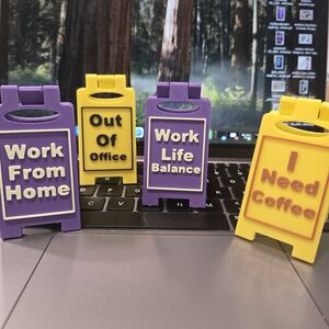 Mini Office Desk Signs Set Of 4
